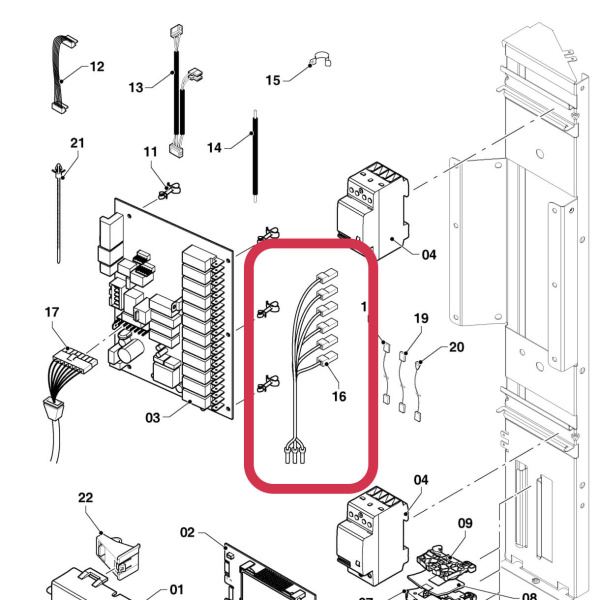 Жгут проводов, контактор 18-28KE 0020094671