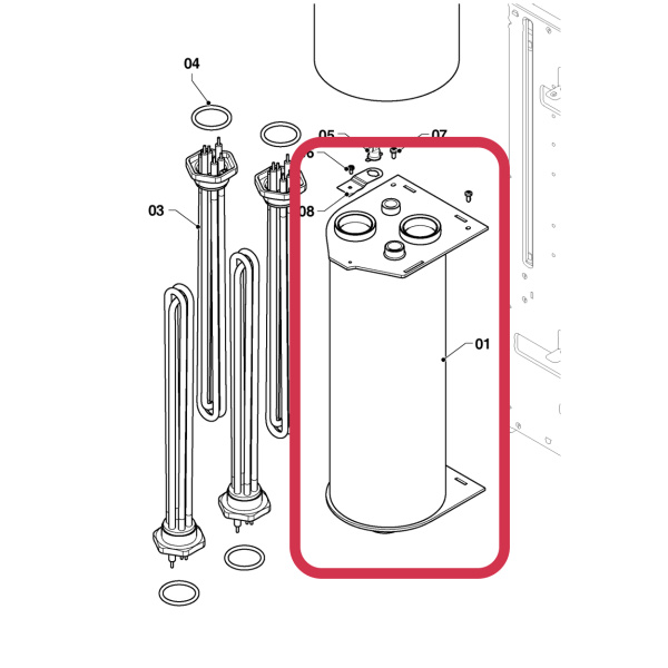 Теплообменник Protherm Скат KE/14 18-21кВт 0010026207