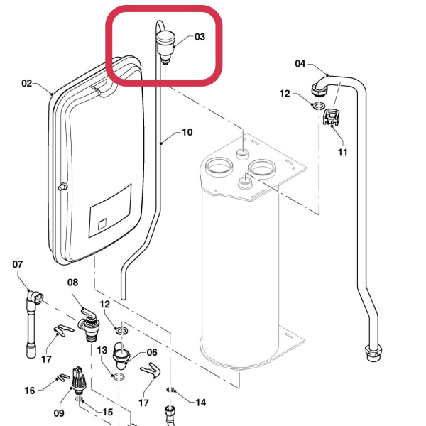 Воздухоотводчик 0010025882